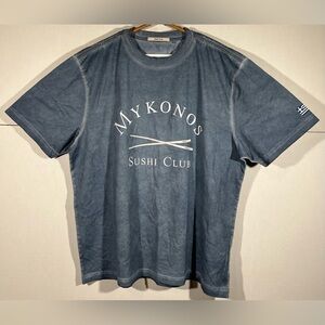 Sushi Club Mykonos MSC Flag Relaxed Tee Oil Washed Men’s 2XL Shirt Stampd